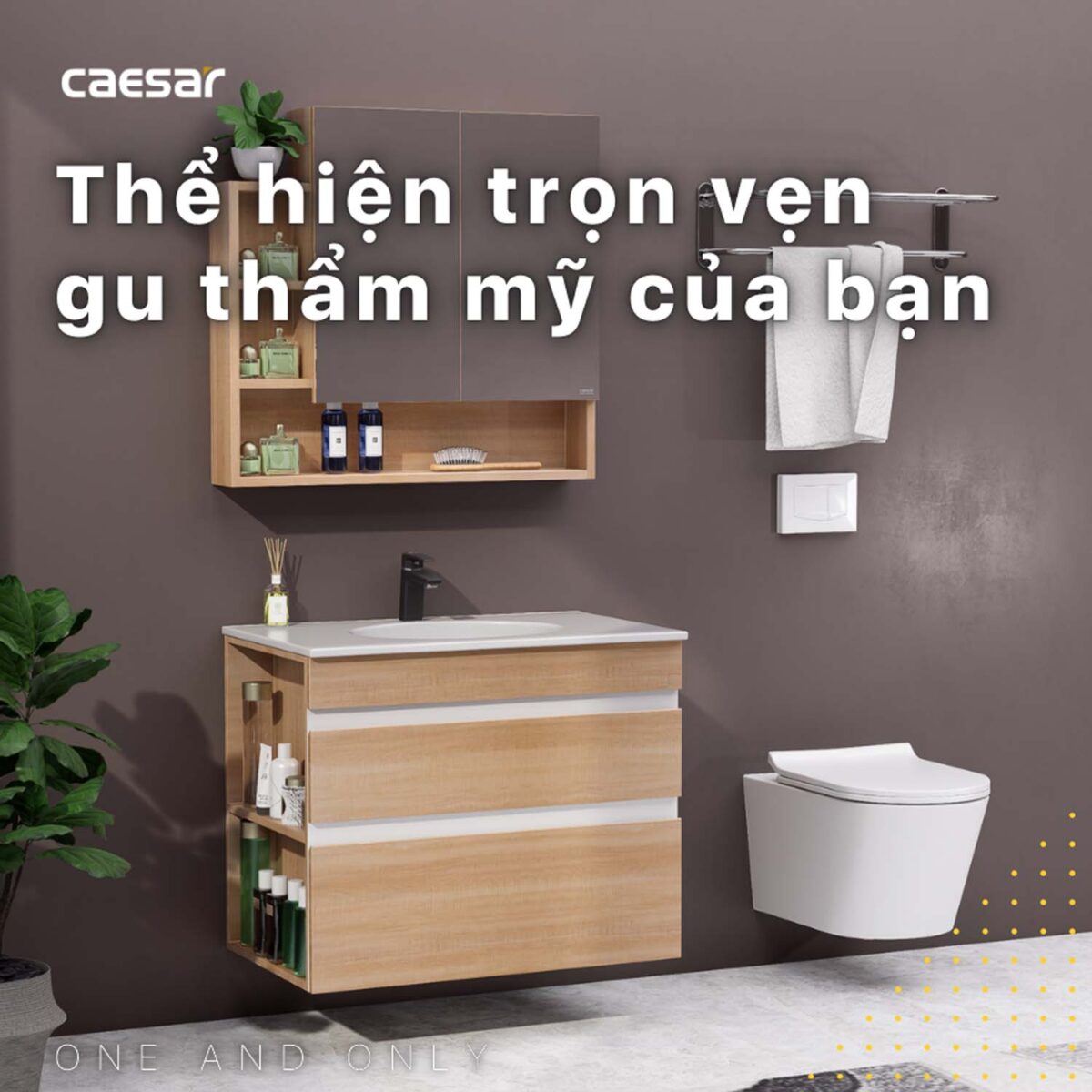 Tủ lavabo CAESAR LF5026 EH15026DDLW7V - Ảnh 5