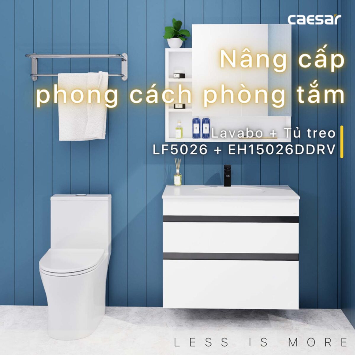 Tủ lavabo CAESAR LF5026 EH15026DDRV - Ảnh 3