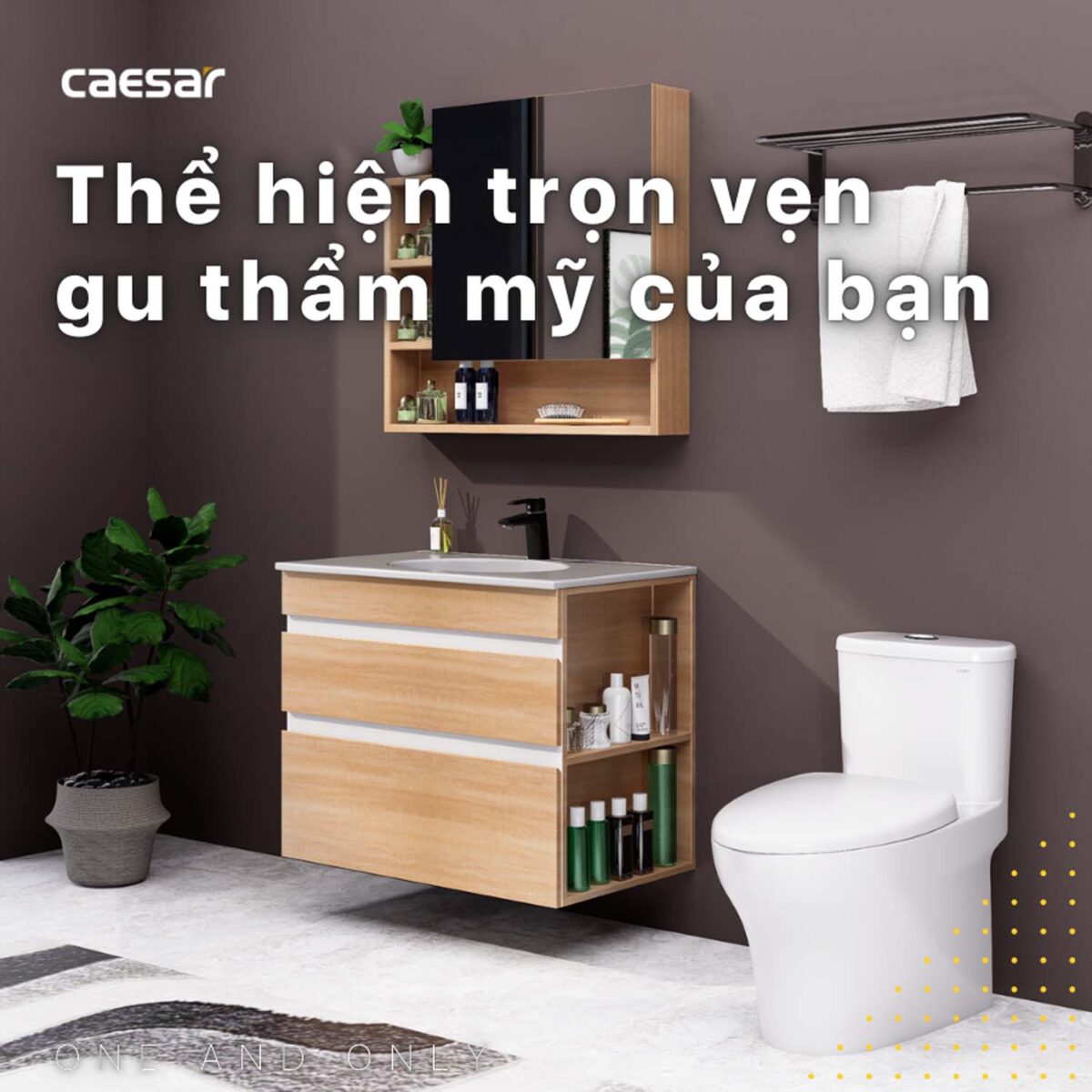 Tủ lavabo CAESAR LF5026 EH15026DDRW7V - Ảnh 5