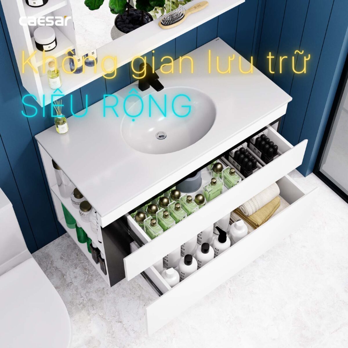 Tủ lavabo CAESAR LF5028 EH15028DDLV - Ảnh 9