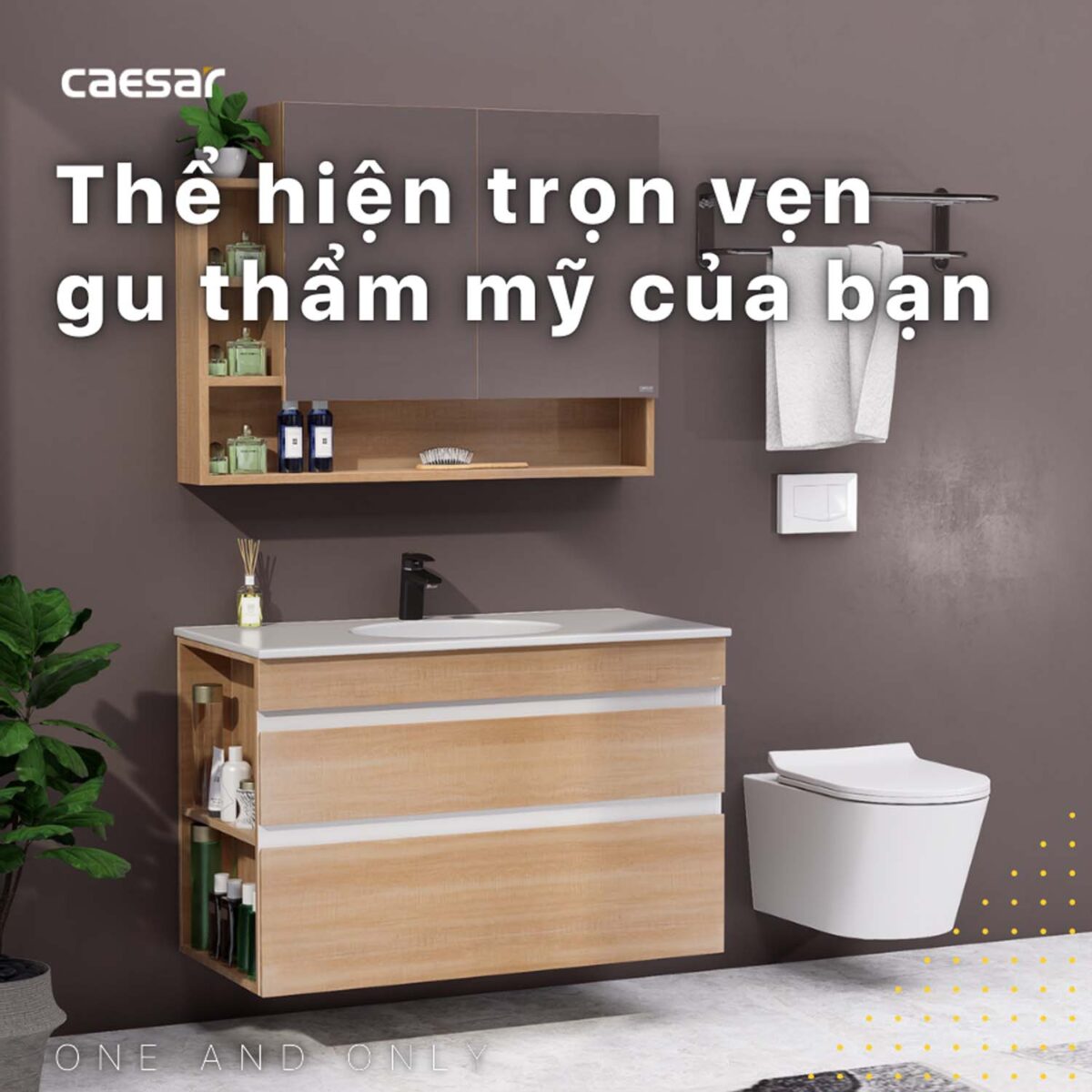 Tủ lavabo CAESAR LF5028 EH15028DDLW7V - Ảnh 5