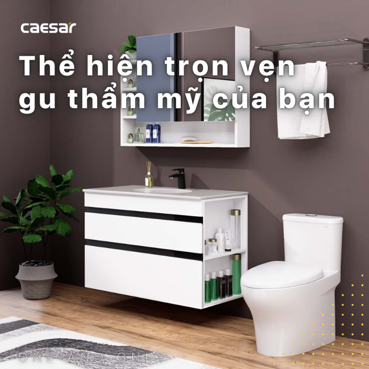 Tủ lavabo CAESAR LF5028 EH15028DDRV - Ảnh 5