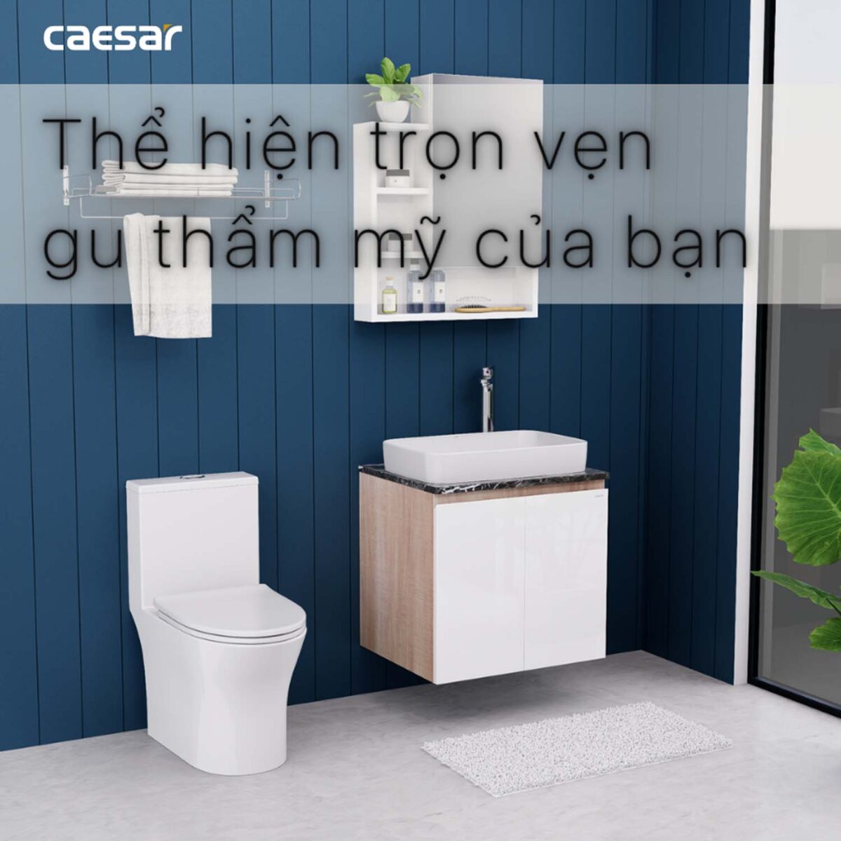 Tủ lavabo CAESAR L5262 EH46002AWV - Ảnh 5