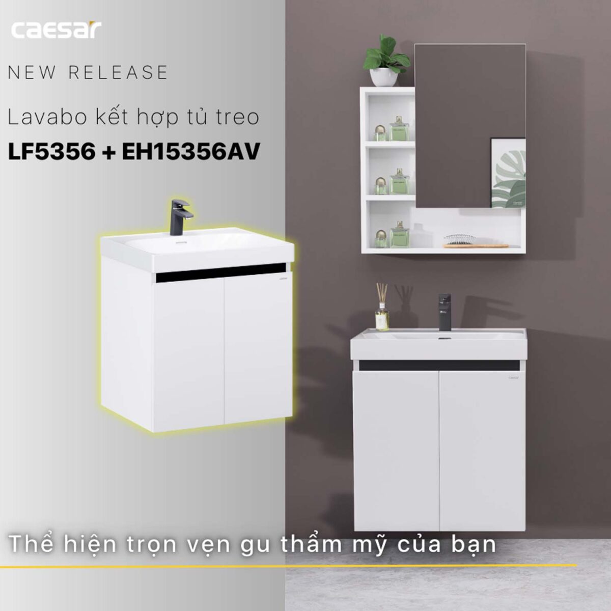 Tủ lavabo CAESAR LF5356 EH15356AV - Ảnh 15