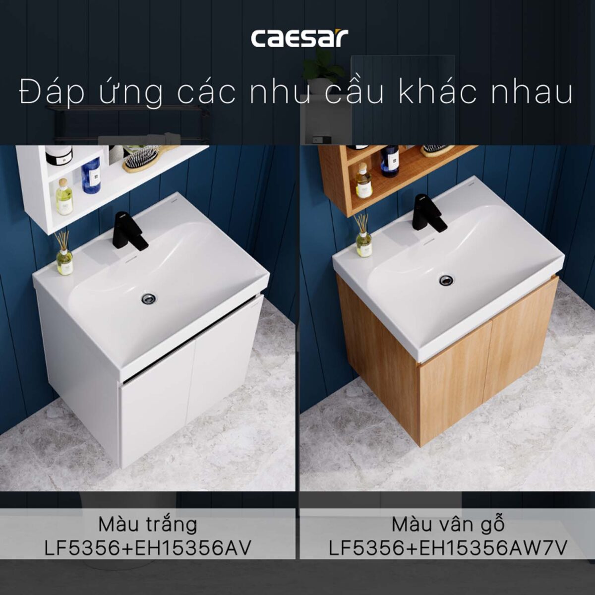 Tủ lavabo CAESAR LF5356 EH15356AV - Ảnh 11