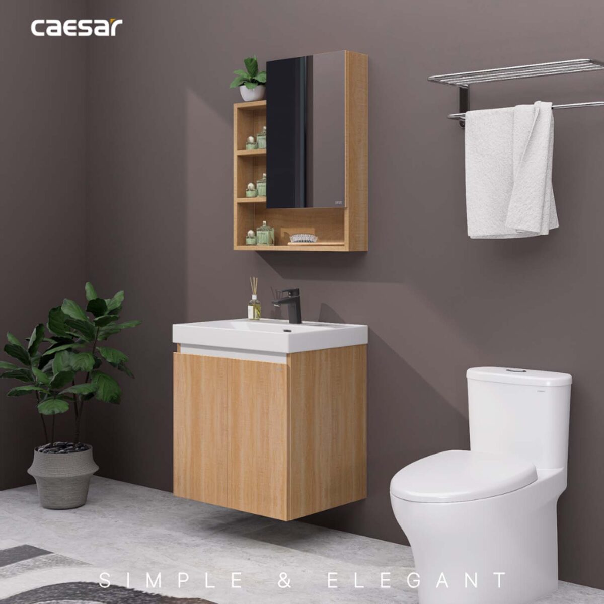 Tủ lavabo CAESAR LF5356 EH15356AW7V - Ảnh 12