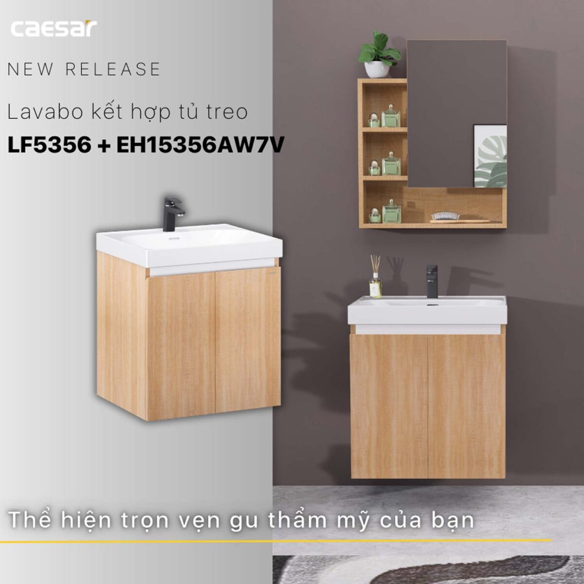 Tủ lavabo CAESAR LF5356 EH15356AW7V - Ảnh 15
