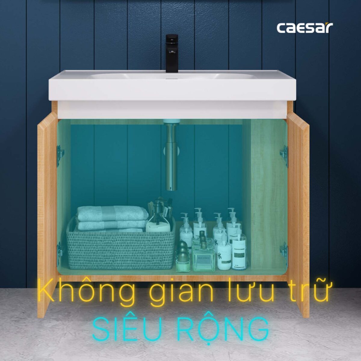 Tủ lavabo CAESAR LF5358 EH15358CRW7V - Ảnh 10