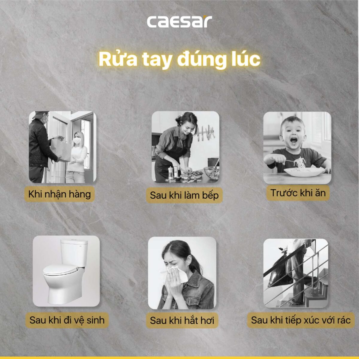 Vòi lavabo CAESAR B500CU nóng lạnh - Ảnh 5