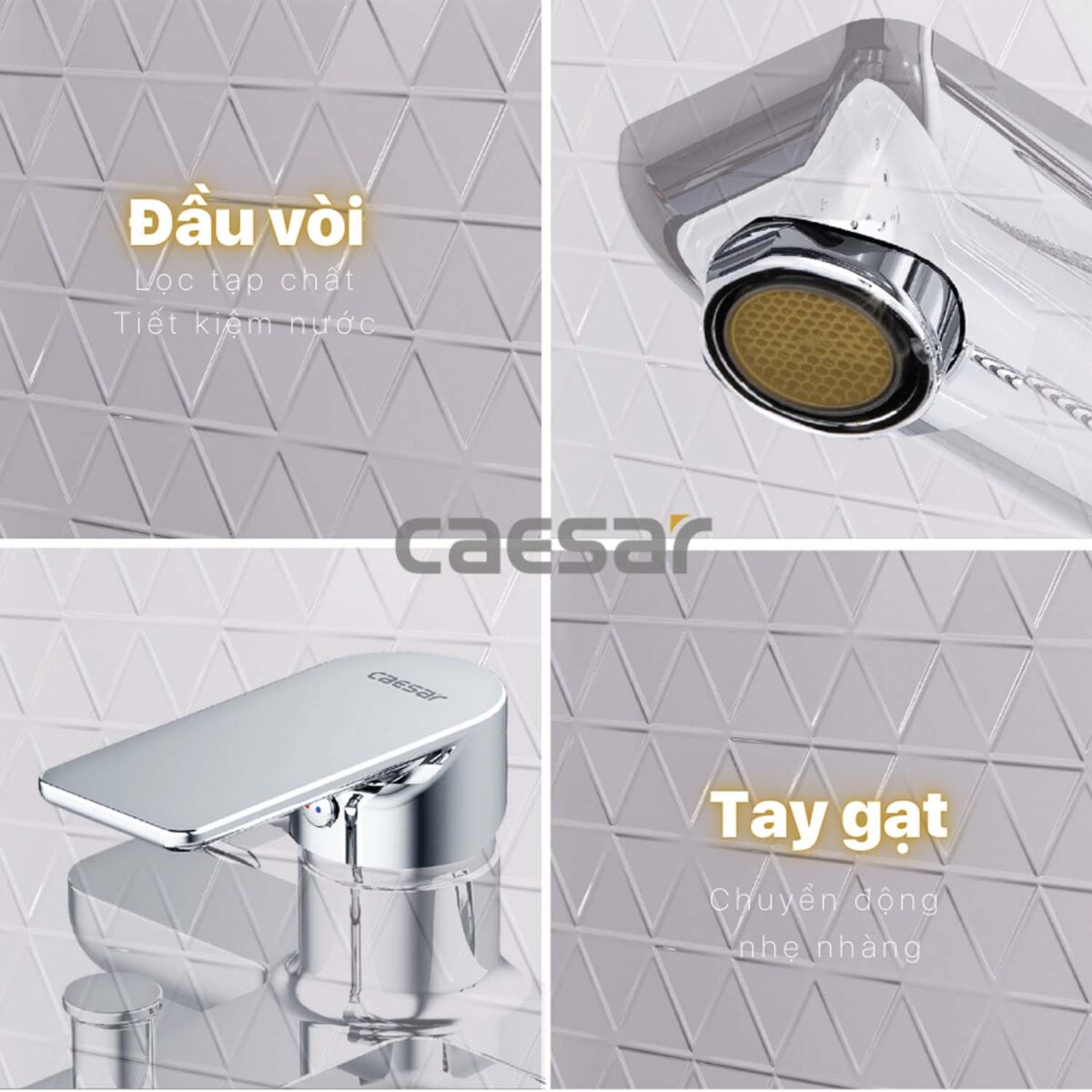 Vòi sen tắm CAESAR S503C nóng lạnh - Ảnh 9