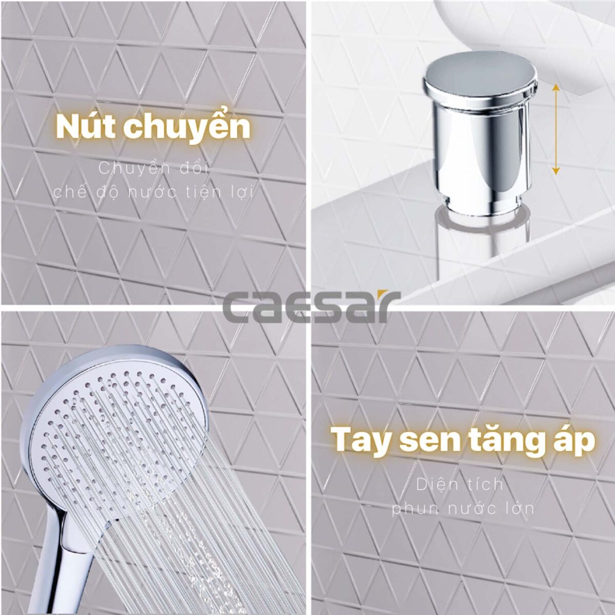 Vòi sen tắm CAESAR S503C nóng lạnh - Ảnh 10