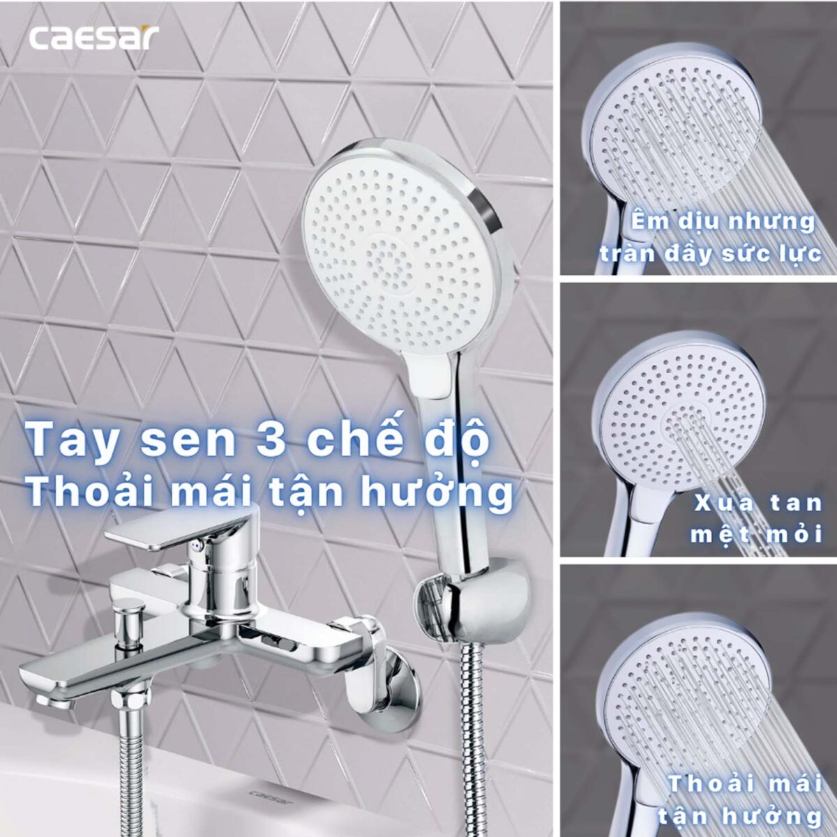 Vòi sen tắm CAESAR S503C nóng lạnh - Ảnh 11