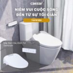 Bồn cầu thông minh CAESAR CD1342 TAF610H nắp rửa điện tử - Ảnh 9