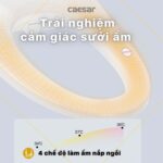 Bồn cầu thông minh CAESAR CD1342 TAF610H nắp rửa điện tử - Ảnh 20