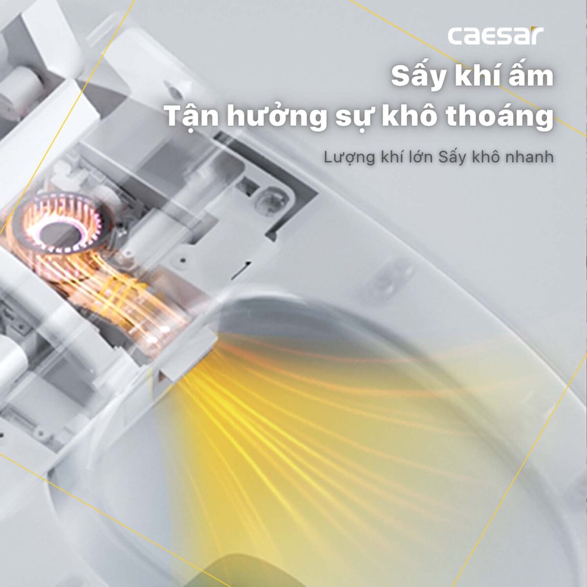Bồn cầu thông minh CAESAR CD1342 TAF610H nắp rửa điện tử - Ảnh 21