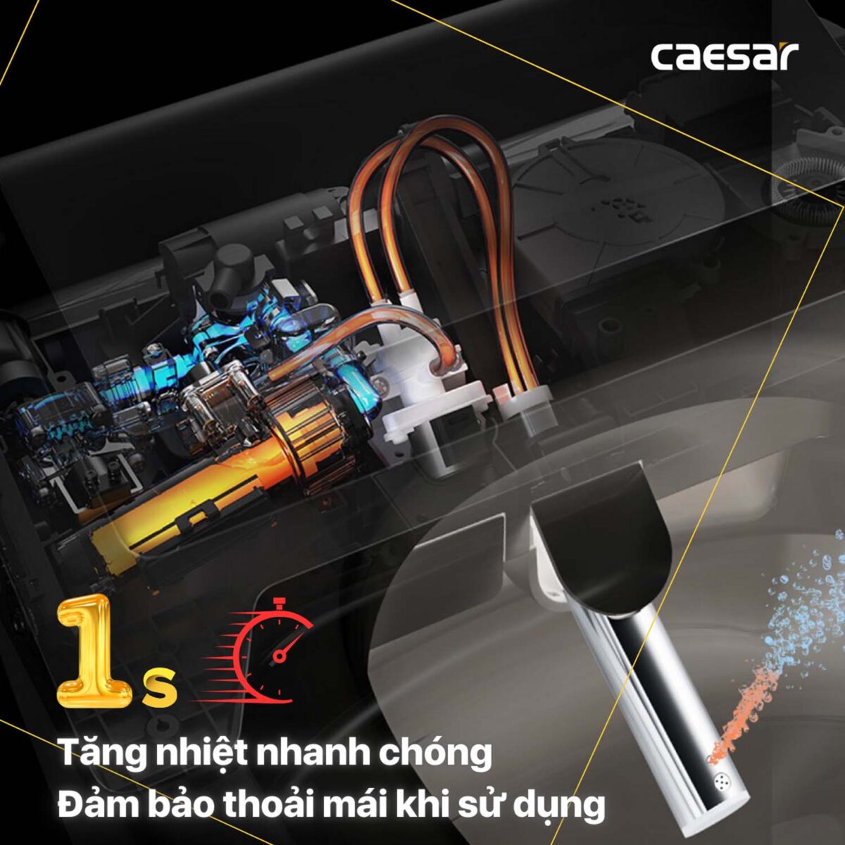 Bồn cầu thông minh CAESAR CD1342 TAF610H nắp rửa điện tử - Ảnh 22