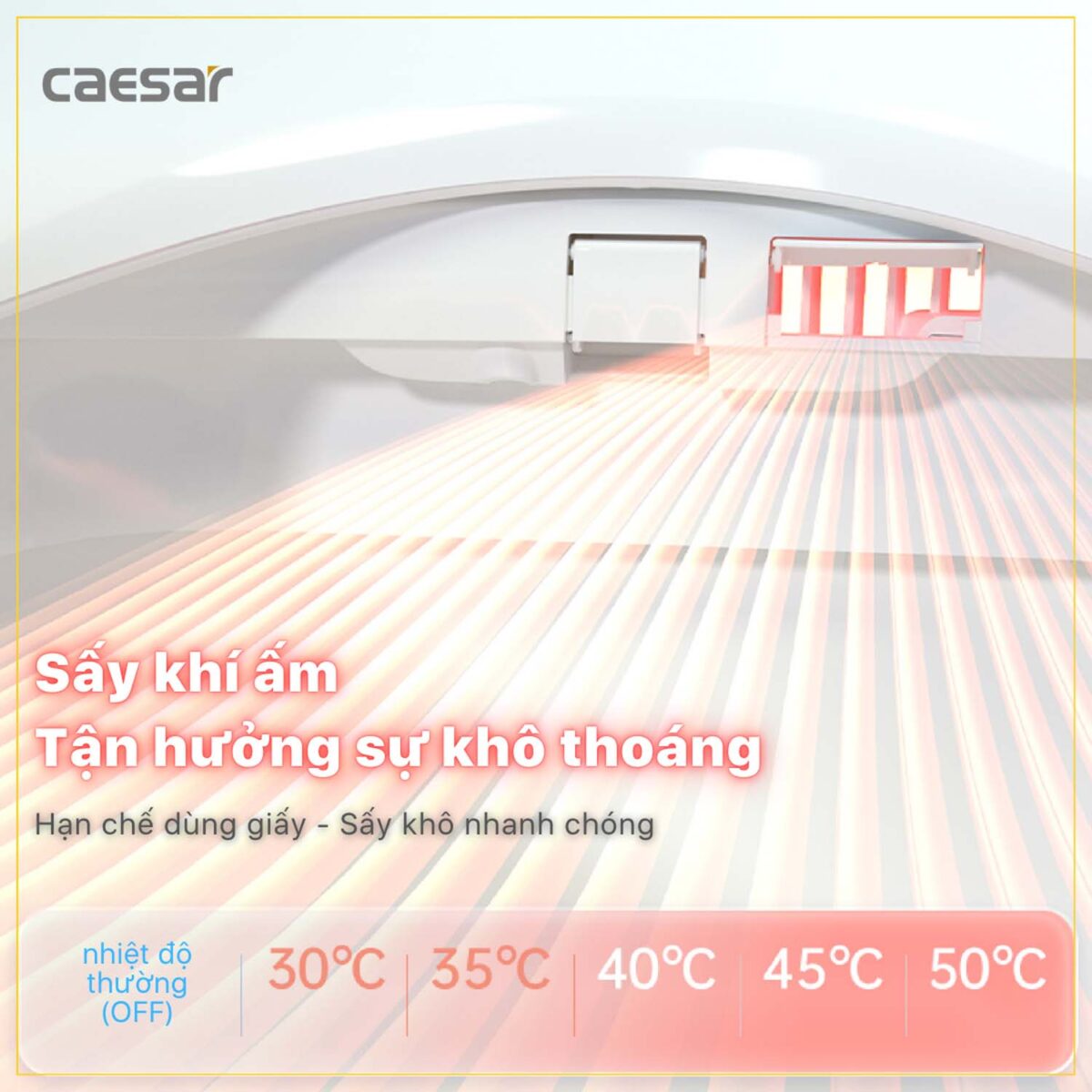 Bồn cầu thông minh CAESAR CD1342 TAF710H nắp rửa điện tử - Ảnh 22