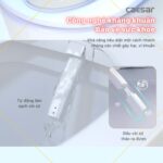 Bồn cầu thông minh CAESAR CD1342 TAF710H nắp rửa điện tử - Ảnh 24