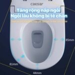 Bồn cầu thông minh CAESAR CD1342 TAF710H nắp rửa điện tử - Ảnh 26