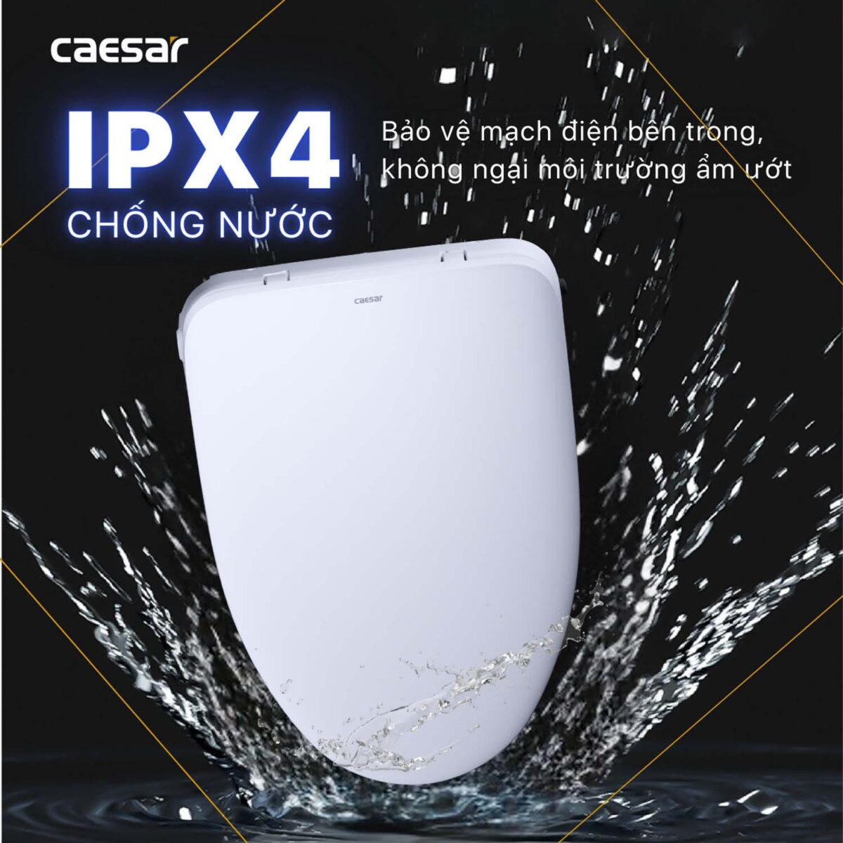 Bồn cầu thông minh CAESAR CD1342 TAF710H nắp rửa điện tử - Ảnh 15