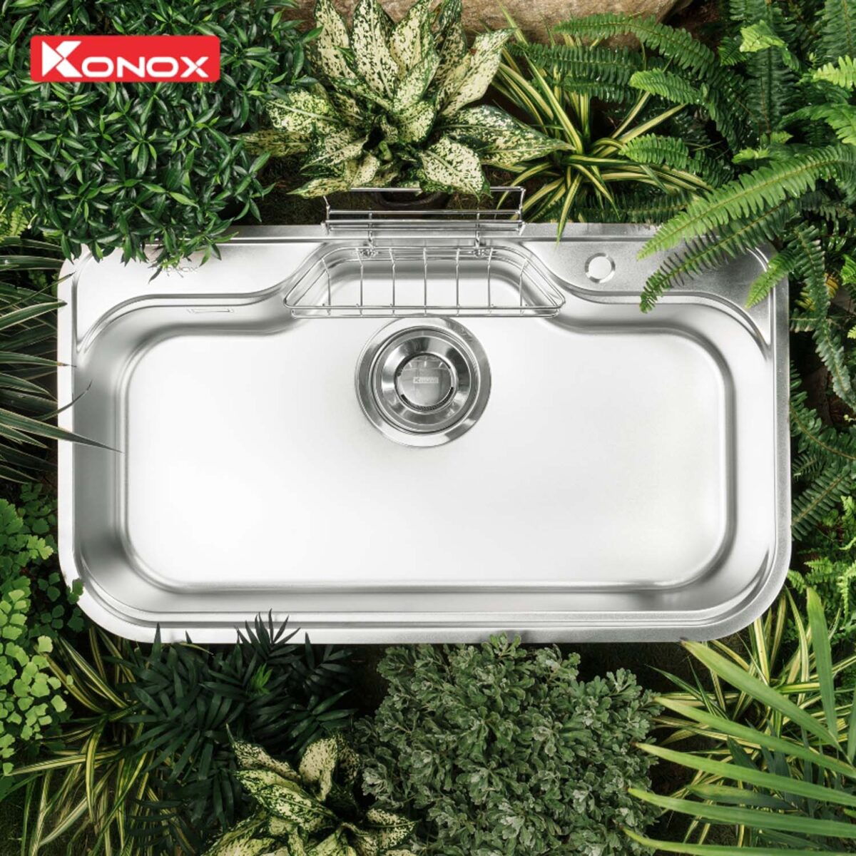 Chậu rửa bát inox KONOX Tari 9051SM 1 hố - Ảnh 4