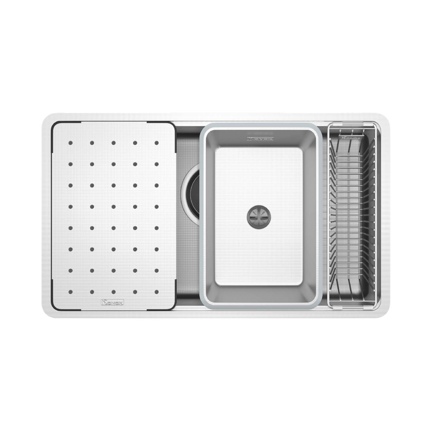 Chậu rửa bát inox KONOX Dekor 8044SU 1 hố