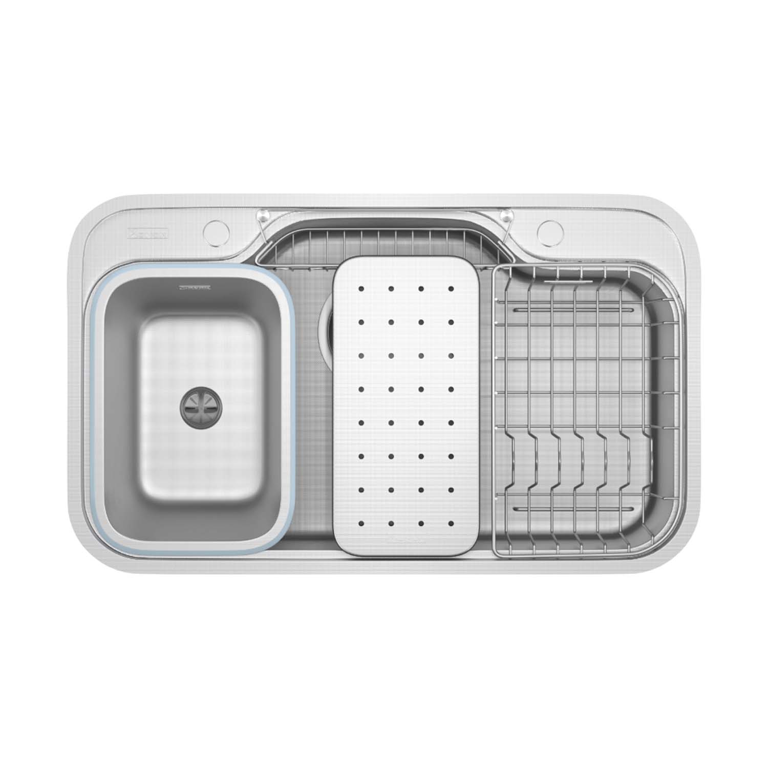 Chậu rửa bát inox KONOX Dekor 8048SU 1 hố