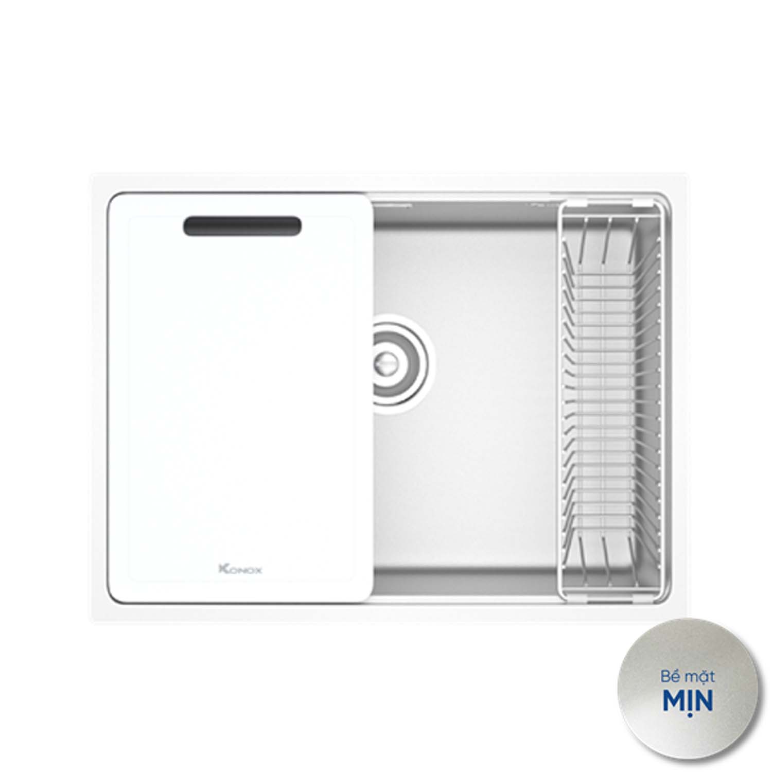 Chậu rửa bát inox KONOX Tari 6448SM 1 hố