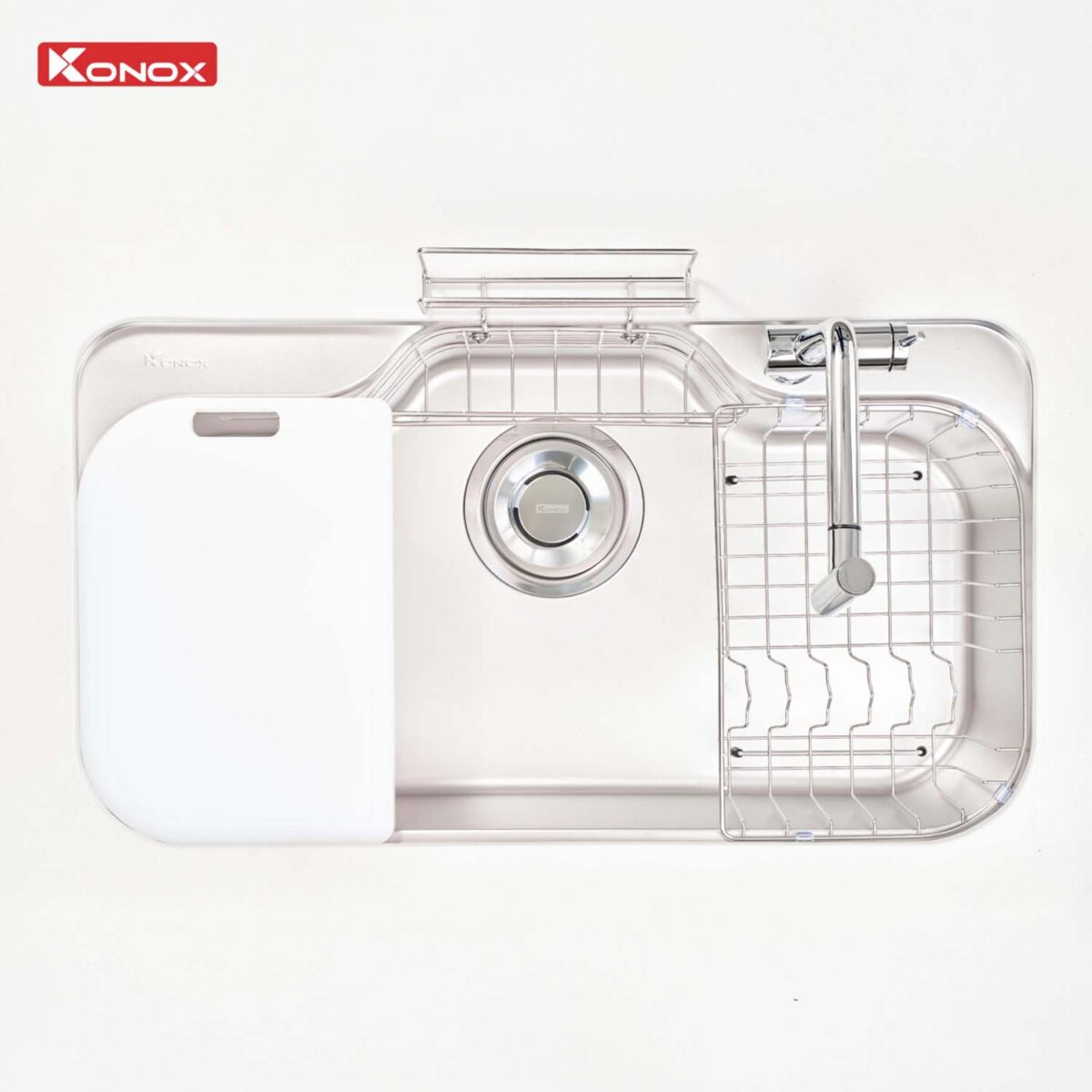 Chậu rửa bát inox KONOX Tari 9051SM 1 hố - Ảnh 5