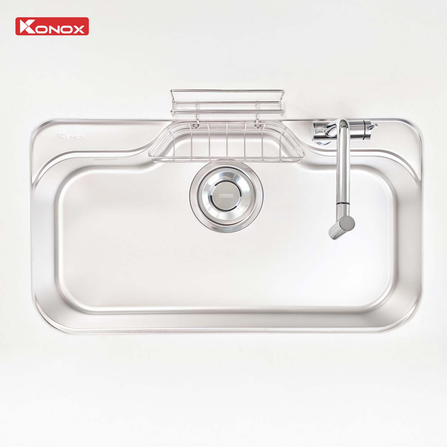 Chậu rửa bát inox KONOX Tari 9051SM 1 hố 24 Chau rua bat inox KONOX Tari 9051SM 1 ho 3