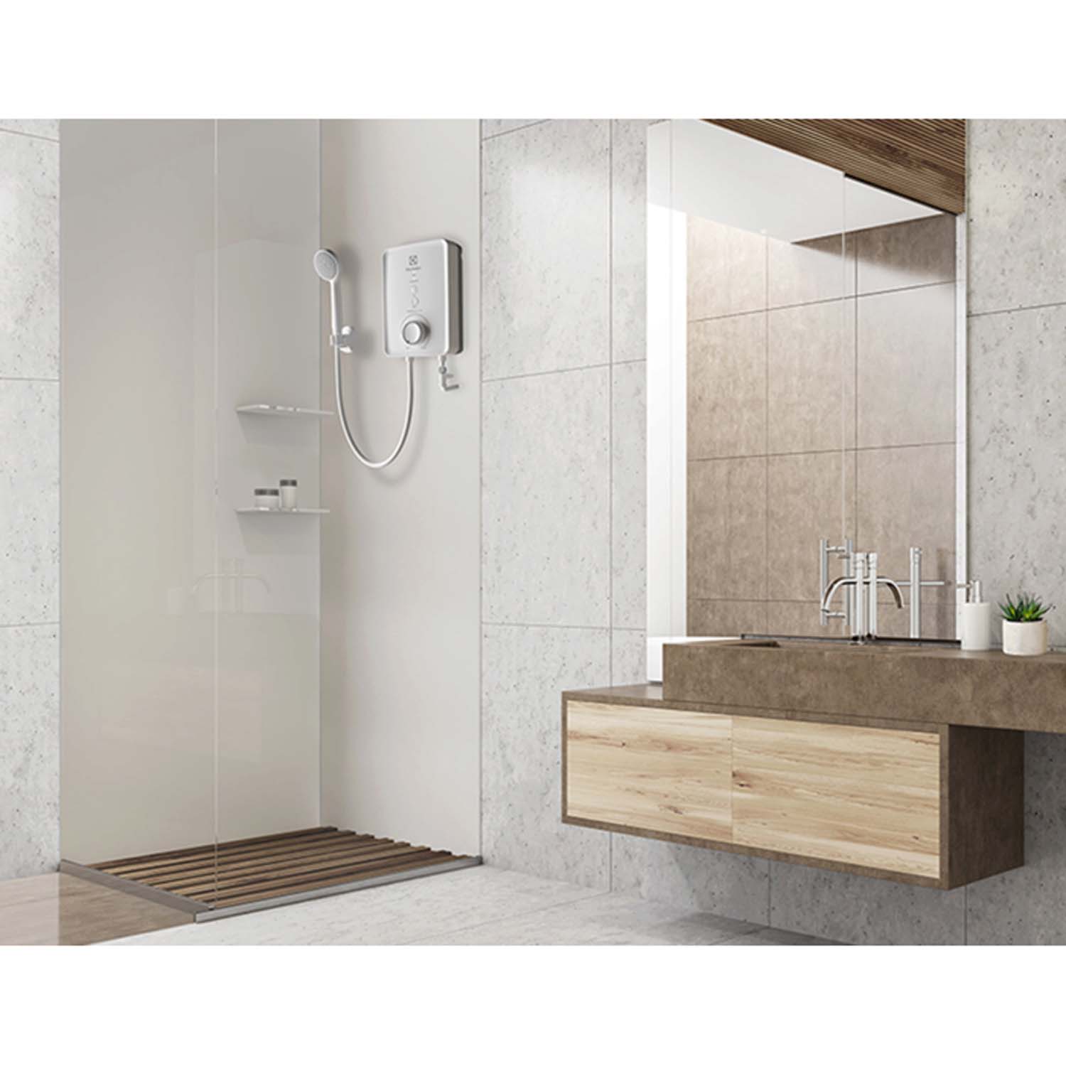 Máy nước nóng trực tiếp ELECTROLUX EWE451PX-DWX6 UltimateHome 400 4 Thiet ke nho gon linh hoat May nuoc nong truc tiep ELECTROLUX EWE451PX DWX6 UltimateHome 400 1