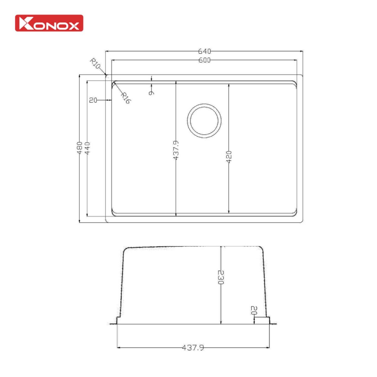 ban-ve-kich-thuoc-Chau-rua-bat-inox-KONOX-Tari-6448SM-1-ho