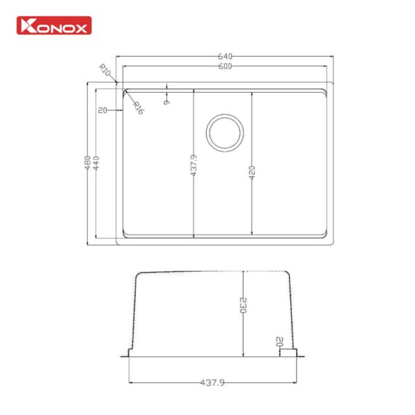 ban-ve-kich-thuoc-Chau-rua-bat-inox-KONOX-Tari-6448SM-1-ho