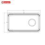 Chậu rửa bát inox KONOX Tari Smart 8047 1 hố - Ảnh 2