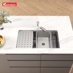 Chậu rửa bát inox KONOX Dekor 8044SU 1 hố - Ảnh 4