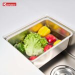 Chậu rửa bát inox KONOX Dekor 8044SU 1 hố - Ảnh 8
