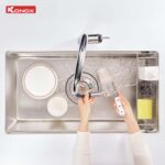 Chậu rửa bát inox KONOX Dekor 8044SU 1 hố - Ảnh 9
