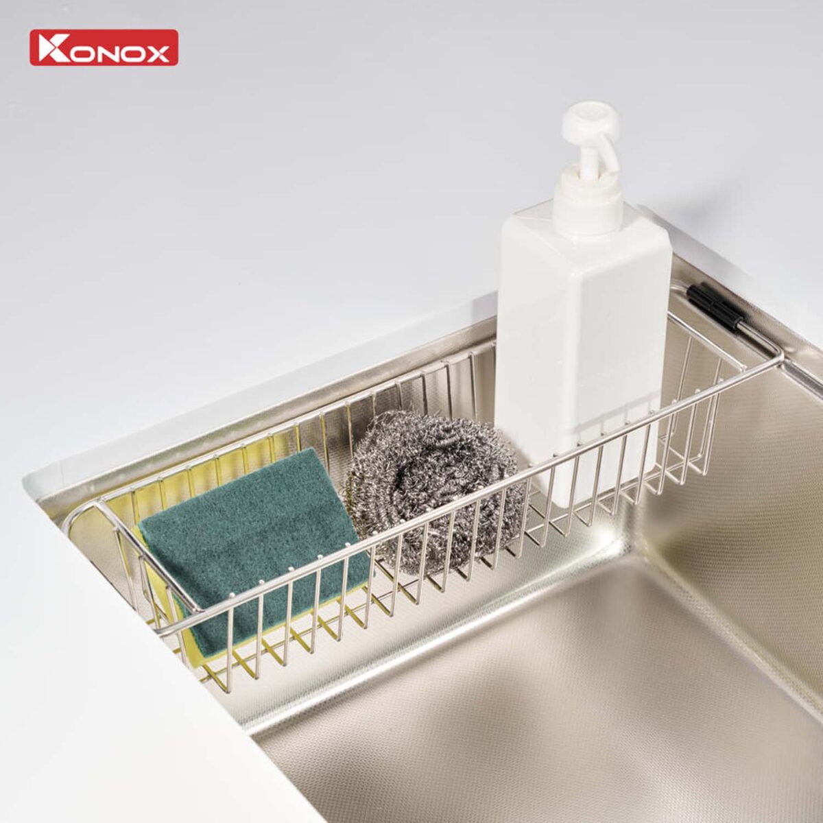 Chậu rửa bát inox KONOX Dekor 8044SU 1 hố - Ảnh 10