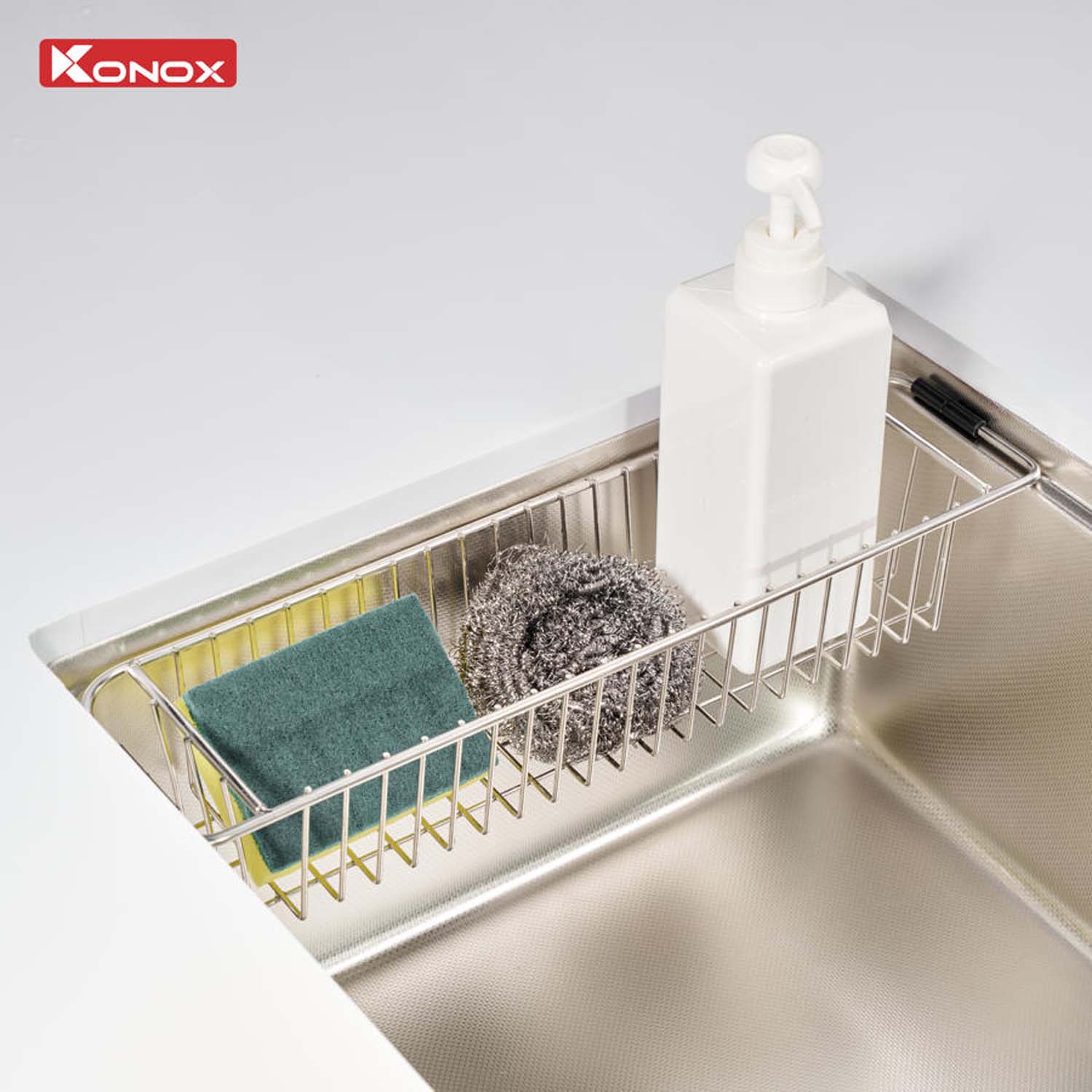 Chậu rửa bát inox KONOX Dekor 8044SU 1 hố 6 hinh anh thuc te Chau rua bat inox KONOX Dekor 8044SU 1 ho 7