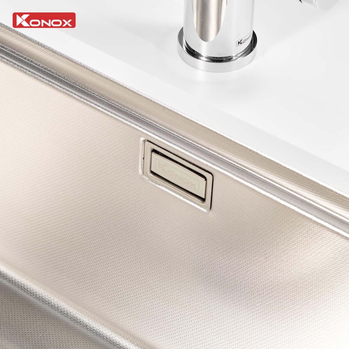Chậu rửa bát inox KONOX Dekor 8044SU 1 hố - Ảnh 11