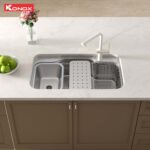 Chậu rửa bát inox KONOX Dekor 8048SU 1 hố - Ảnh 4