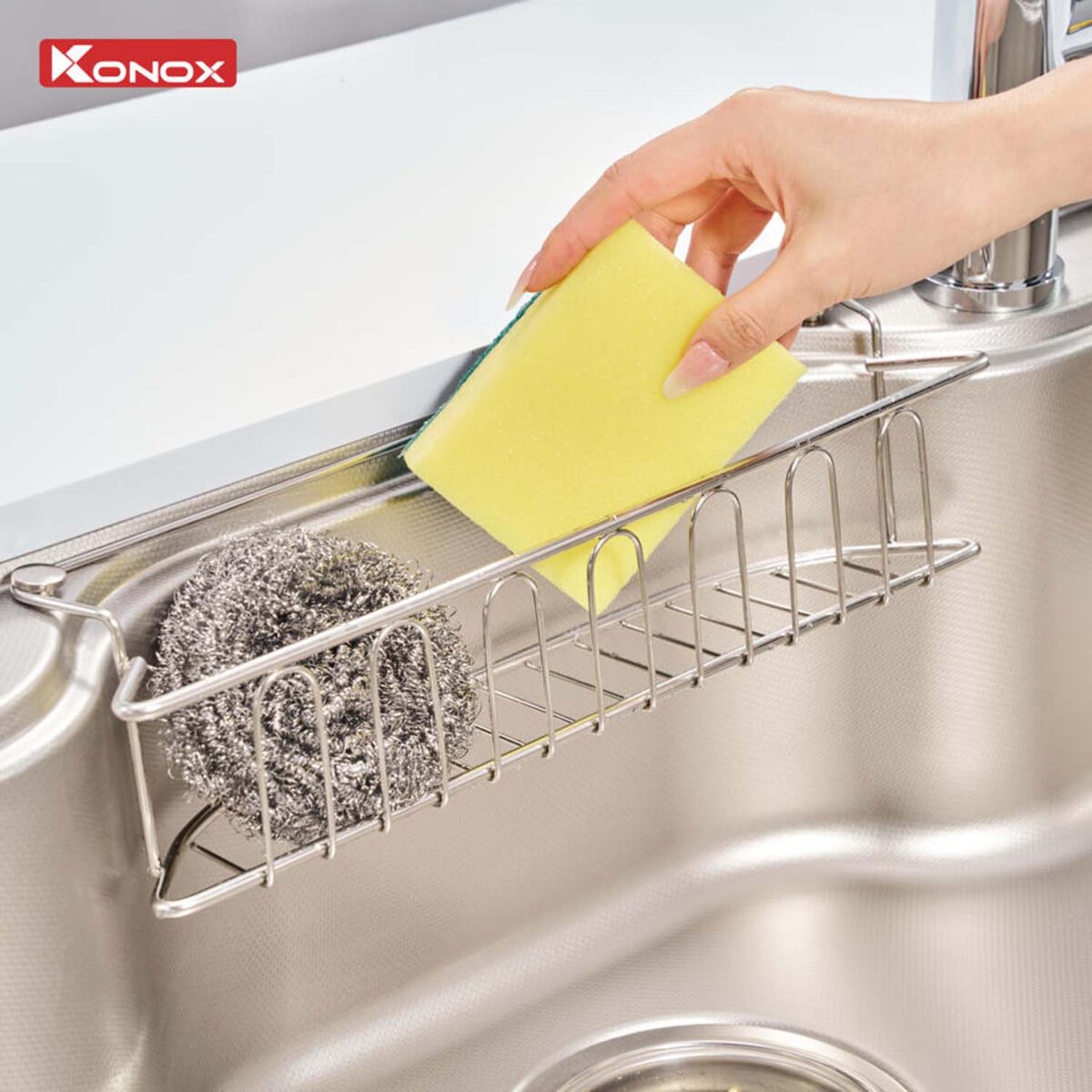 Chậu rửa bát inox KONOX Dekor 8048SU 1 hố - Ảnh 9