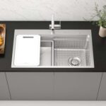 Chậu rửa bát inox KONOX KN8048TS Dekor 1 hố - Ảnh 4