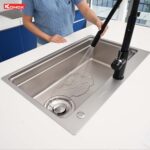 Chậu rửa bát inox KONOX KN8048TS Dekor 1 hố - Ảnh 19