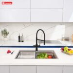 Chậu rửa bát inox KONOX KN8048TS Dekor 1 hố - Ảnh 6