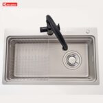 Chậu rửa bát inox KONOX KN8048TS Dekor 1 hố - Ảnh 11