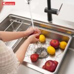 Chậu rửa bát inox KONOX KN8751TS Dekor 1 hố - Ảnh 9
