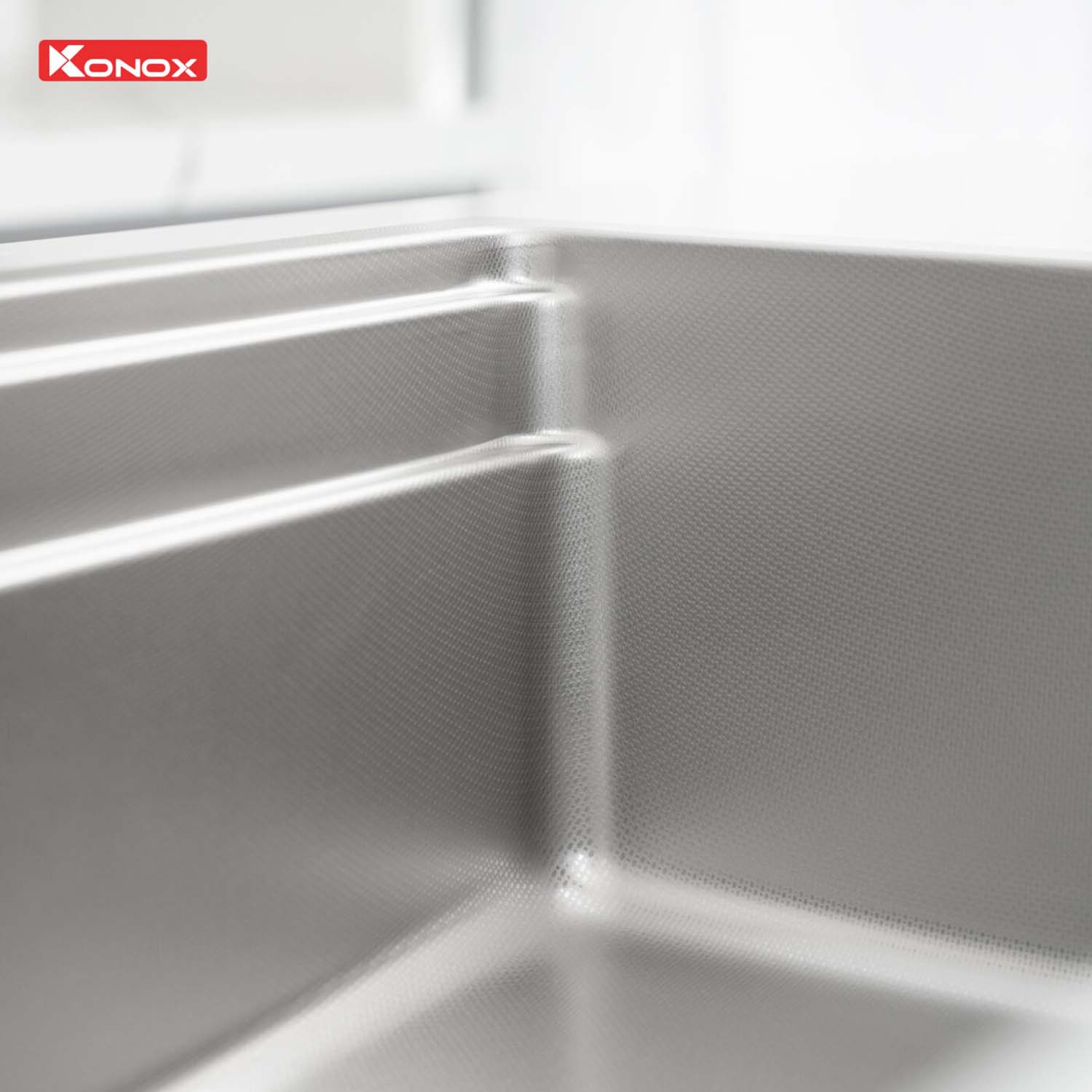 Chậu rửa bát inox KONOX KN8751TS Dekor 1 hố 11 hinh anh thuc te Chau rua bat inox KONOX KN8751TS Dekor 1 ho 8