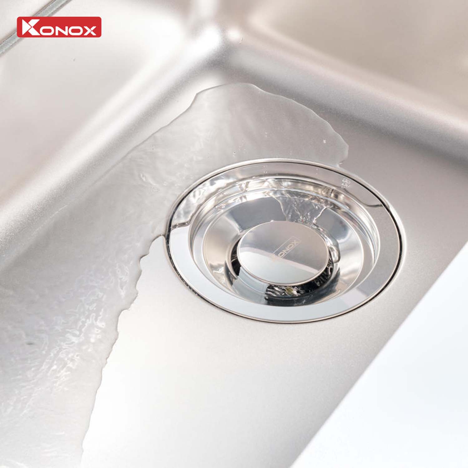 Chậu rửa bát inox KONOX R50 Tari 8047SU 1 hố 6 hinh anh thuc te Chau rua bat inox KONOX R50 Tari 8047SU 1 ho 6
