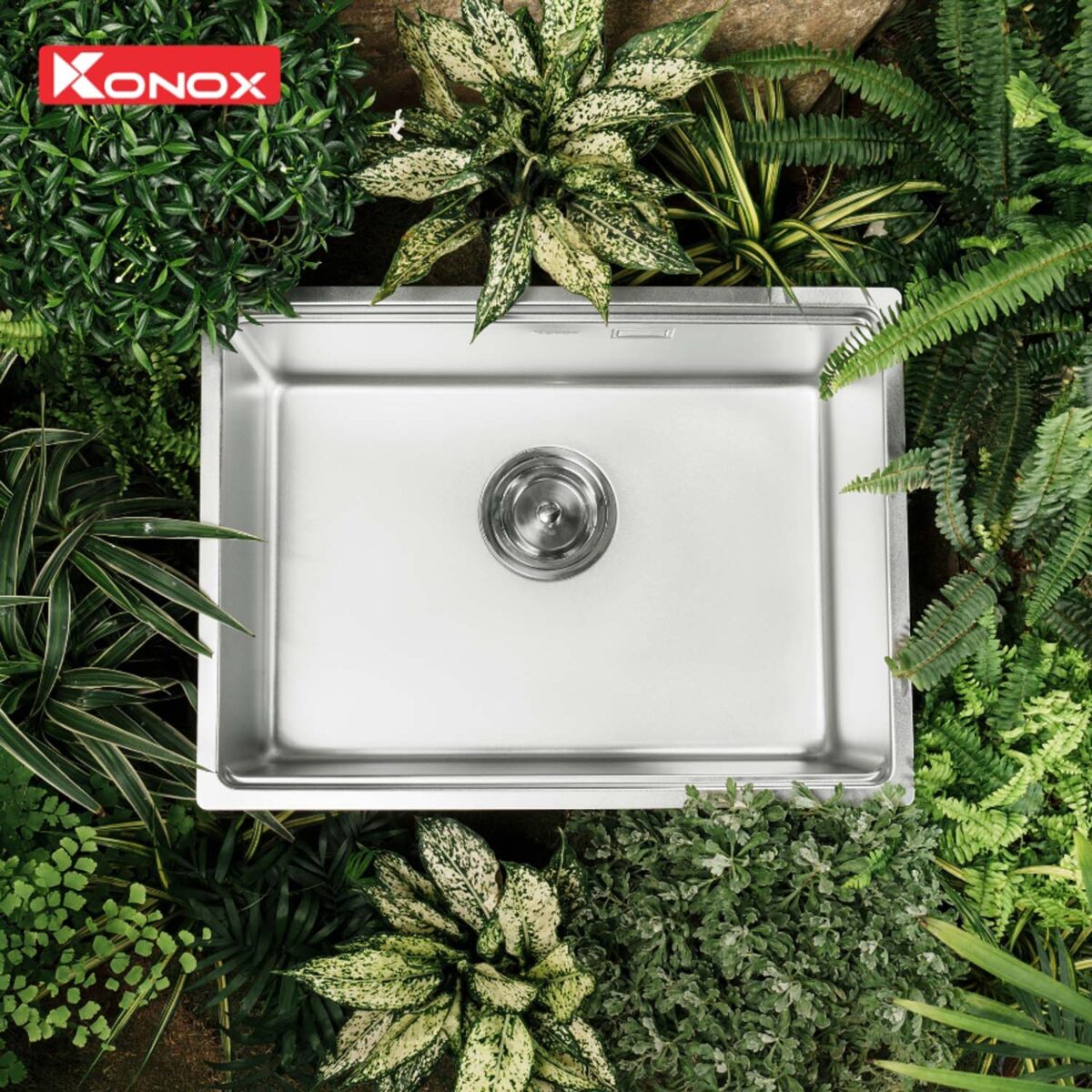 Chậu rửa bát inox KONOX Tari 6448SM 1 hố - Ảnh 4